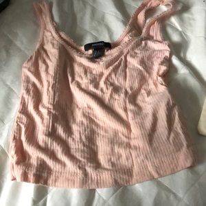 Pink cute forever 21 cropped tank